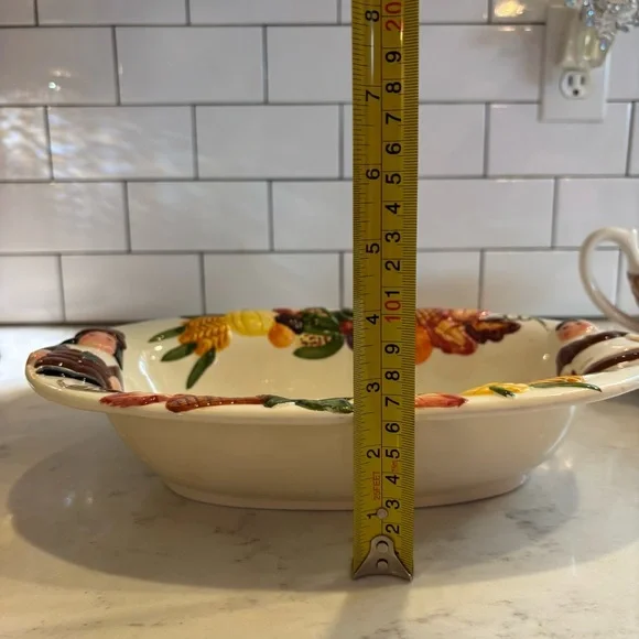 Publix The Pilgrim Pair Thanksgiving Serving Bowl Gravy Boat Platter Dish Plate - Picture 9 of 14